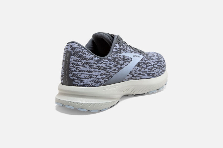 Brooks Running Shoes Womens Grey/Blue - Launch 7 Road - 0617-RNTLC